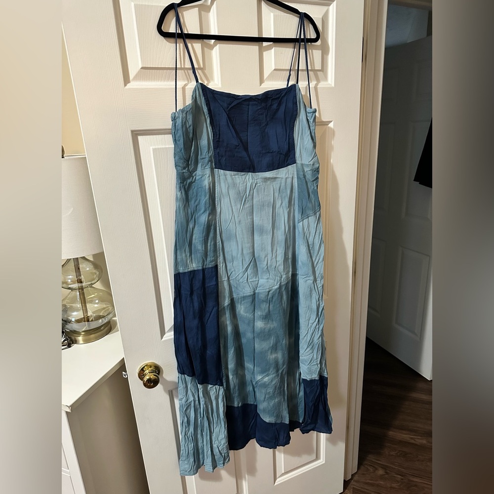GAP Indigo Patchwork Maxi Dress